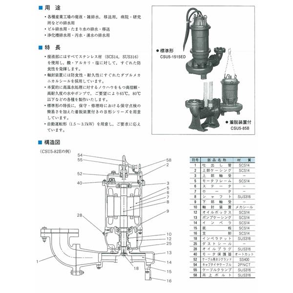日本EIM用于曝氣的潛水泵AK-1B1