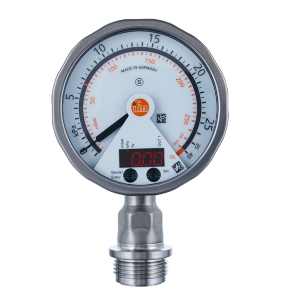 德國(guó)IFM易福門(mén)帶模擬顯示屏的齊平式壓力傳感器PG2437 PG-001-REB12-MFRKG/US/ /P